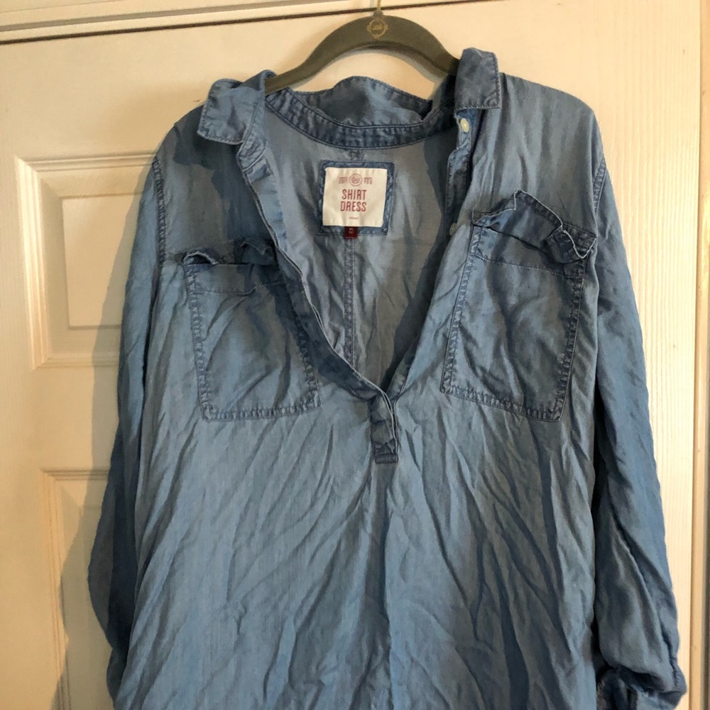 “Denim” T-Shirt Dress